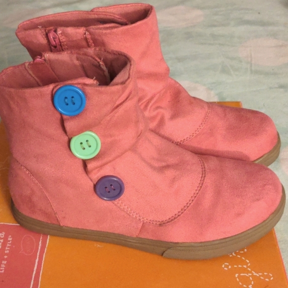 Sonoma pink button boots - Picture 1 of 4